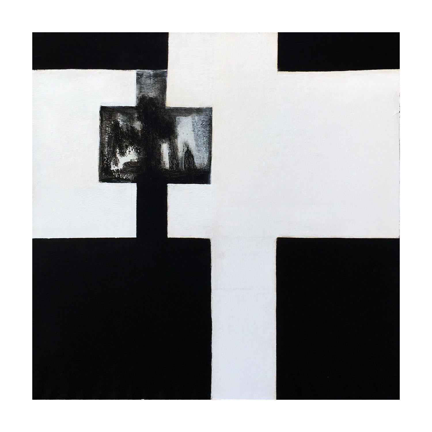 Arte astratta contemporanea francese di J.-L. Veret - Conflitto - Painting di Jean-Luc Veret
