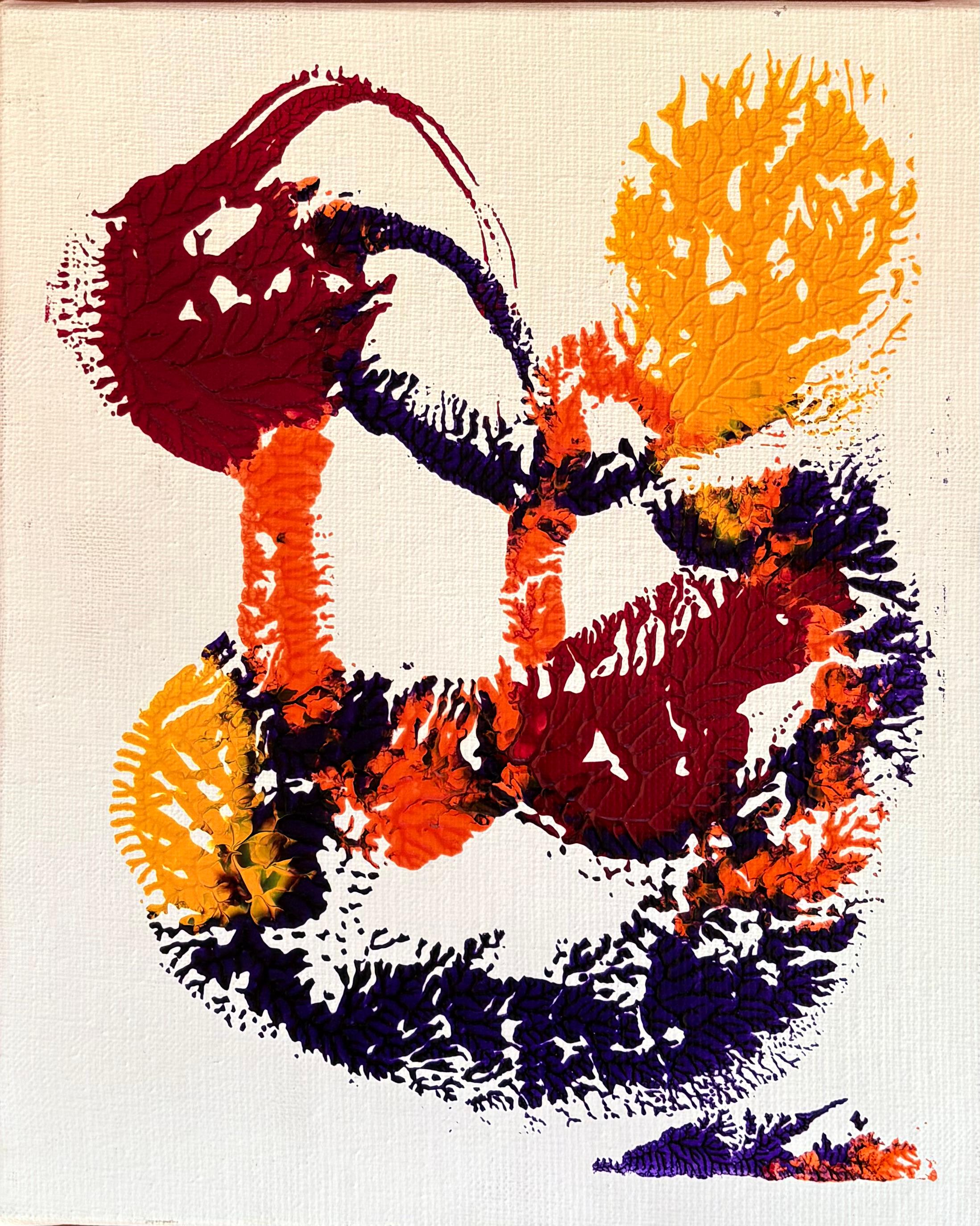 Arte abstracto contemporáneo francés de J.-L. Veret - Corredor