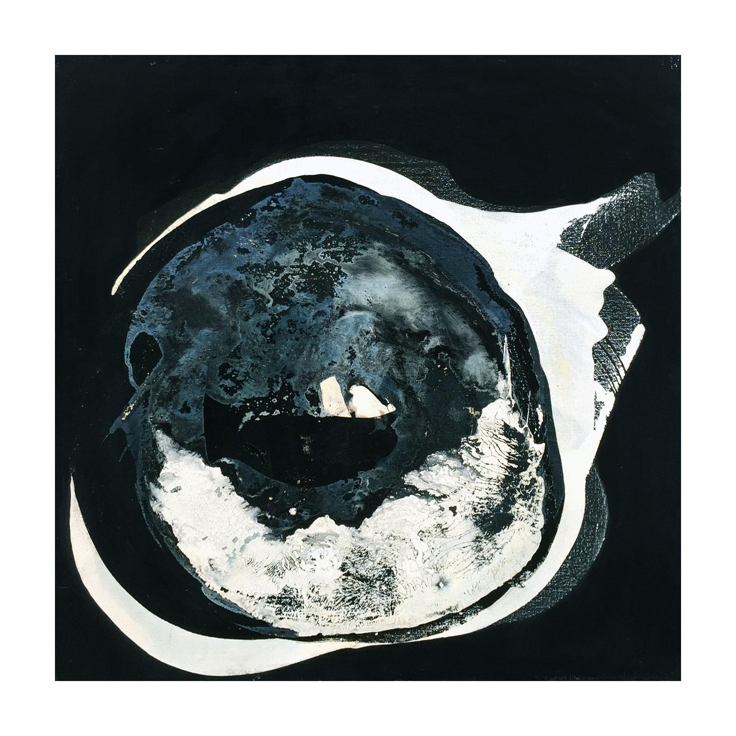 French Contemporary Abstract Art by J.-L. Veret - Equinoxe - Black Abstract Painting by Jean-Luc Veret