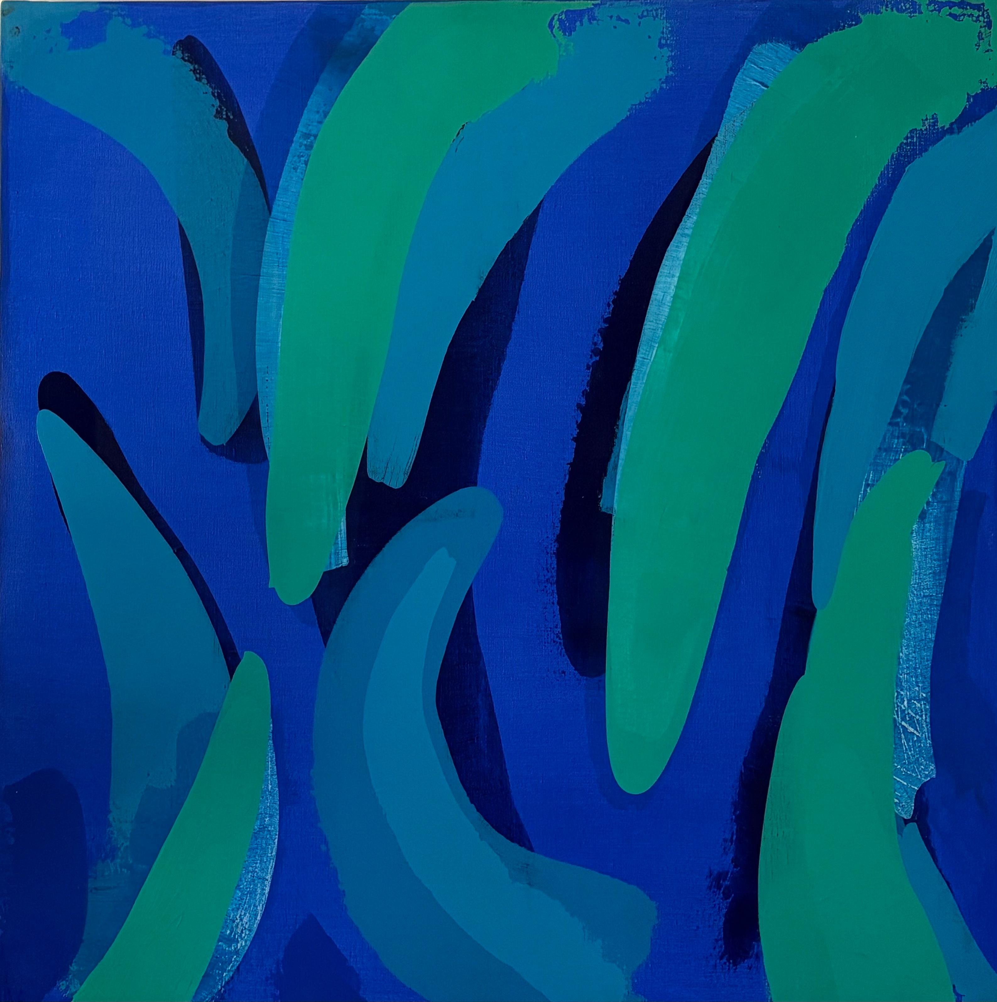 Abstract Painting Jean-Luc Veret - Art abstrait contemporain français de J.L.A. Veret - Etincelle
