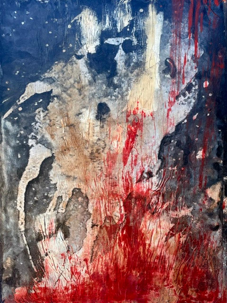 French Contemporary Abstract Art by J.-L. Veret - La Larme du Dragon