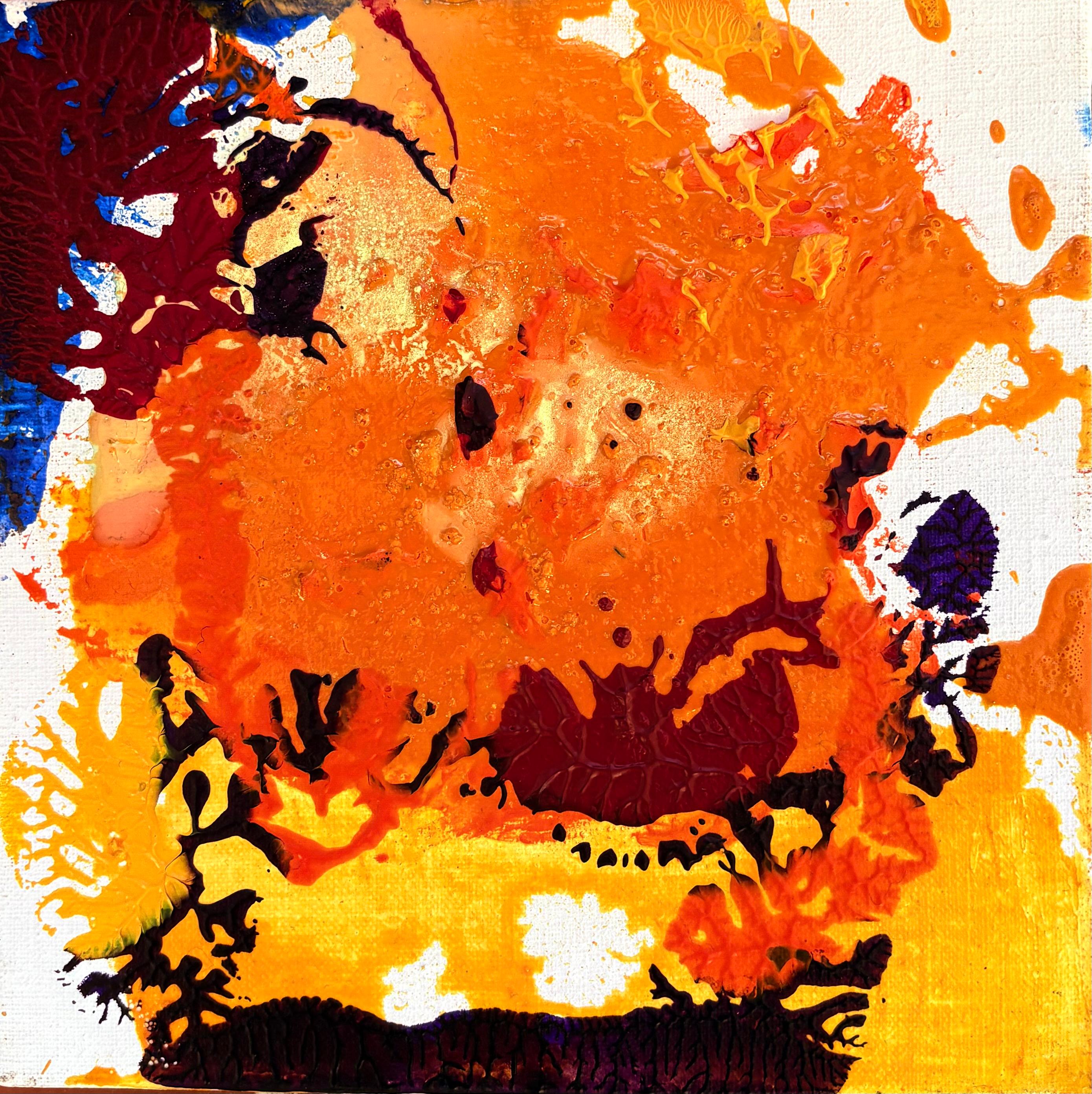 Arte astratta contemporanea francese di J.-L. Veret - Nid