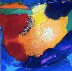 Art abstrait contemporain français de J.L.A. Veret -Soleil Encombré