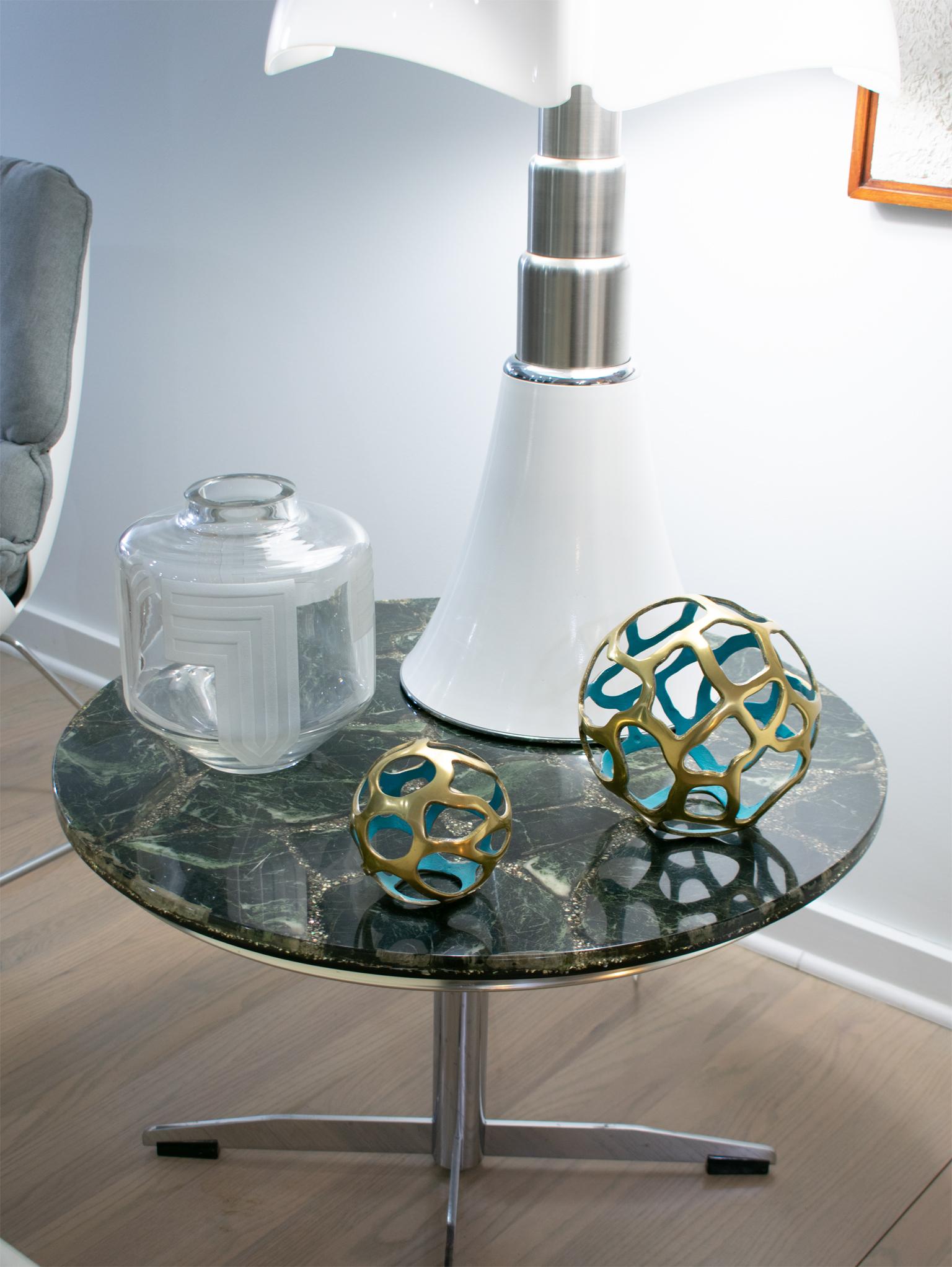 Vase art déco géométrique gravé à l'acide Jean Luce 12