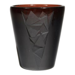 Antique Jean Luce, Conical Vase, circa 1930