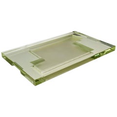 Jean Luce Large Sculpted Tray or Vide Poche, France, 1930s