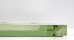 Jean Luce Modernist Large Center Piece Tray Thiks Glass, 1930s