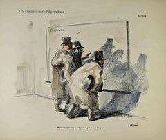 Committee on Agriculture - Etching by Jean-Luis Forain - Late 19th century