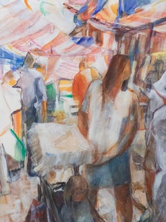 Jean Lunn - Framed Contemporary Mixed Media, High Street