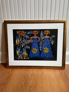 Jean Lurcat Aquarius Zodiac Tapestry Lithograph