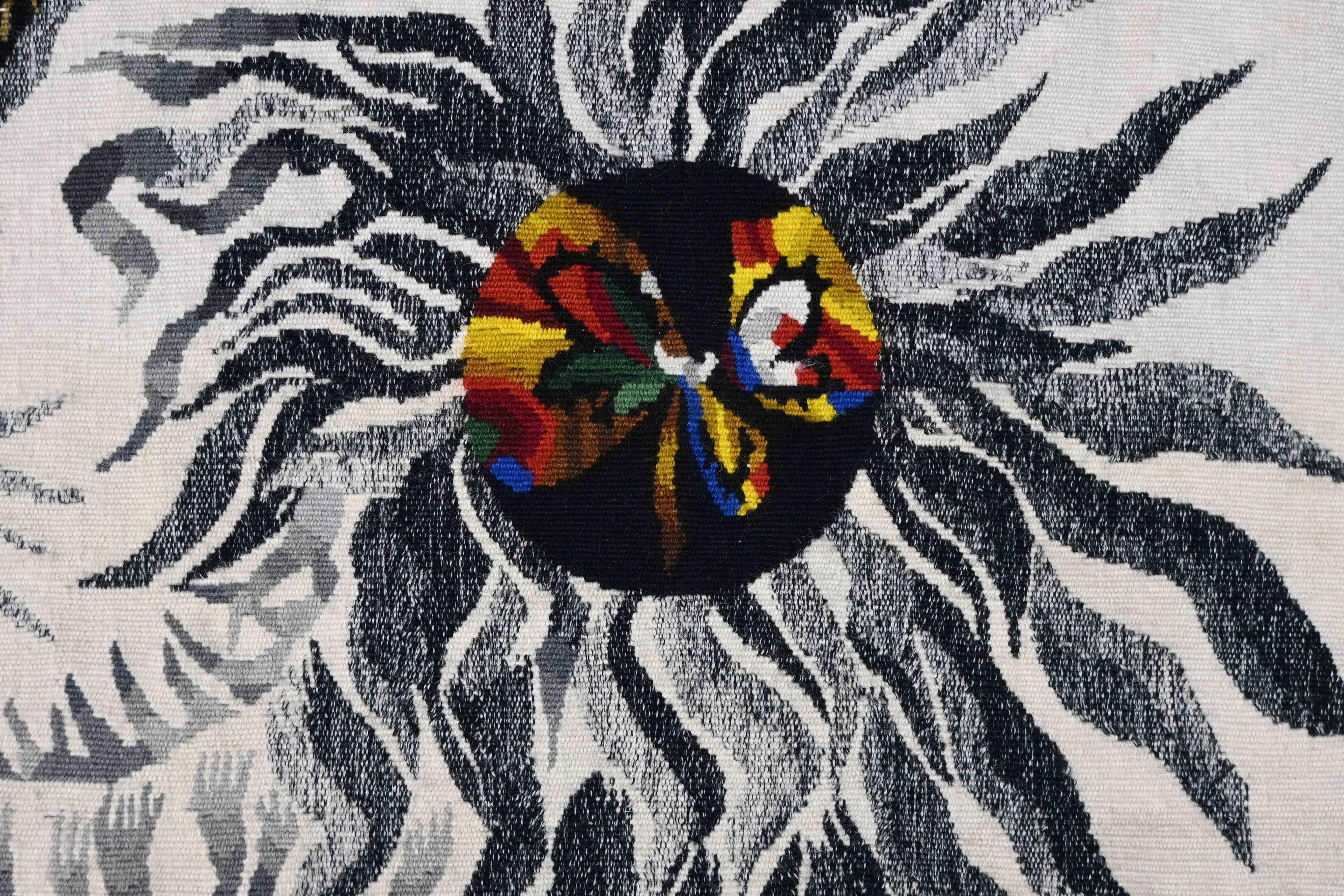 Hand-Woven Jean Lurçat, Aubusson Tapestry, Tabard Workshop - Zodiac Usa - No. 1595 For Sale