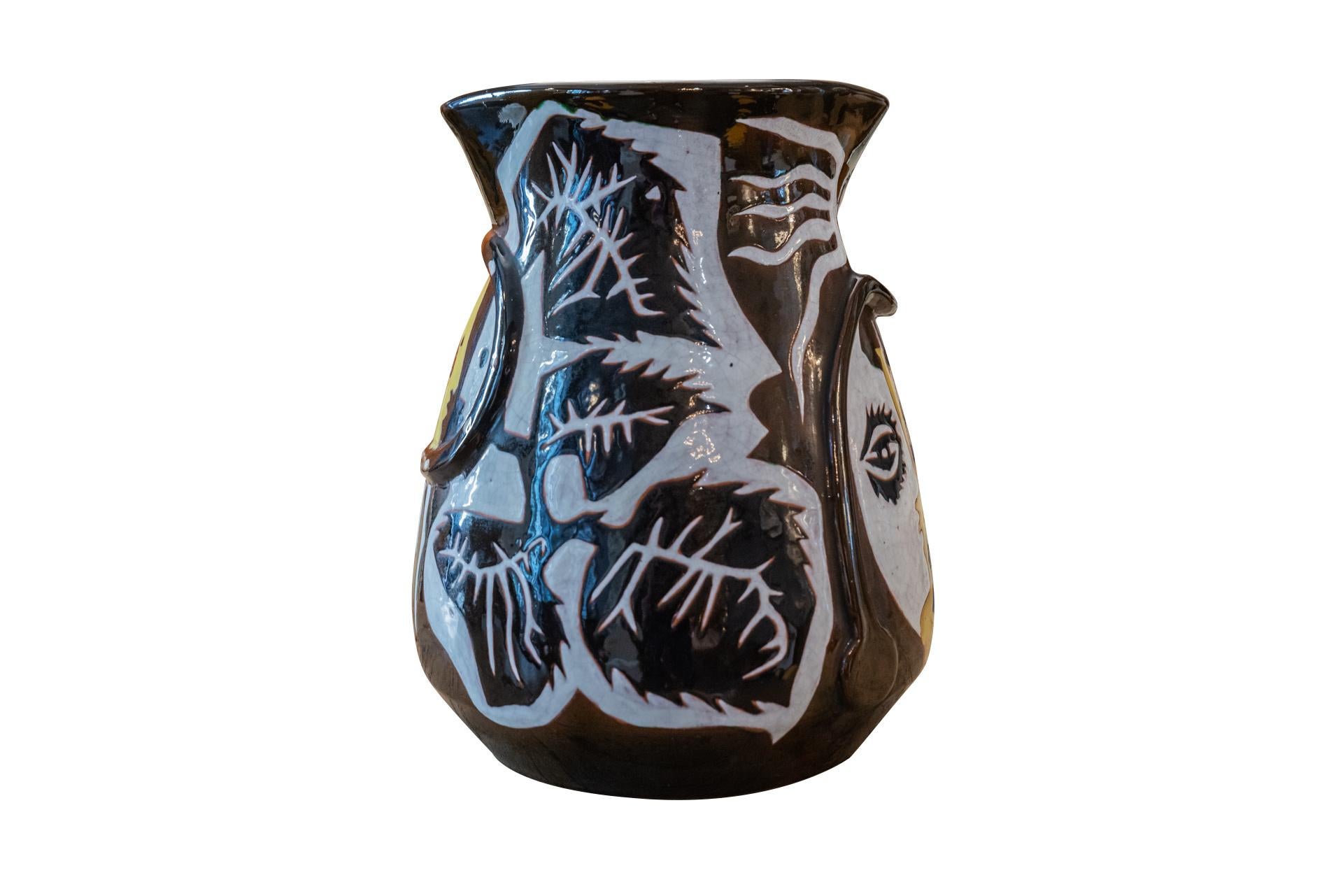 Mid-20th Century Jean Lurçat, Big Vase, Enameled Ceramic, circa 1960, France