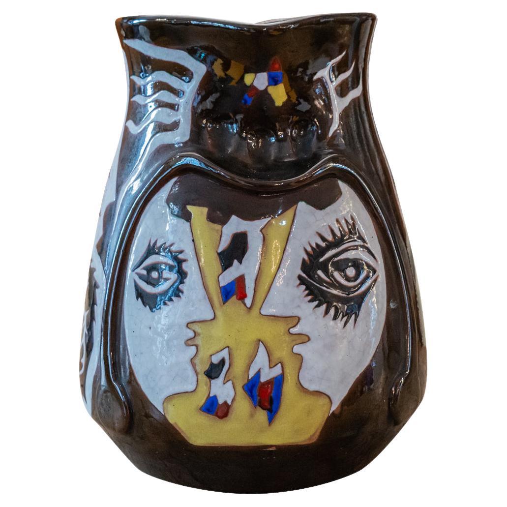 Jean Lurçat, Big Vase, Enameled Ceramic, circa 1960, France