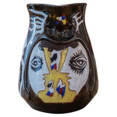 Jean Lurçat, Big Vase, Enameled Ceramic, circa 1960, France