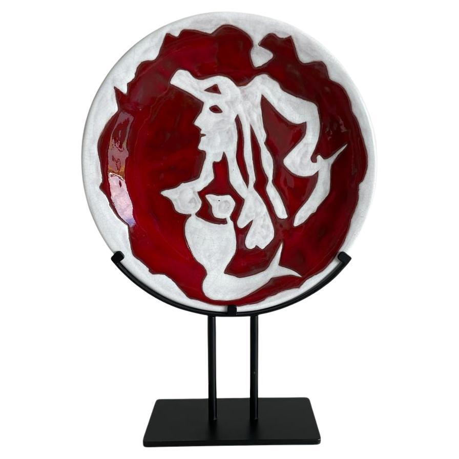 Piatto in ceramica Jean Lurcat, c1955, Francia