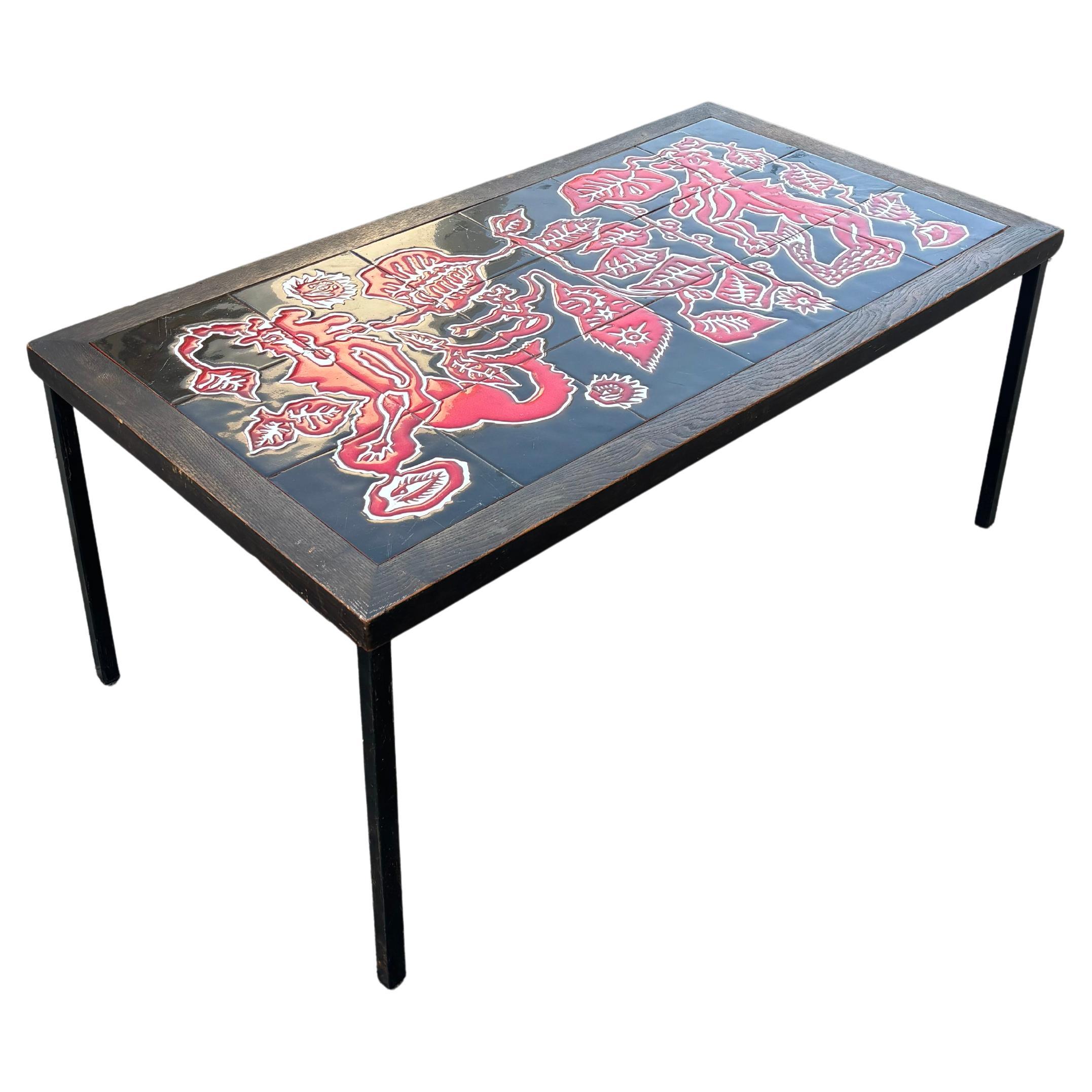 Jean lurcat coffee table for Saint Vincens
