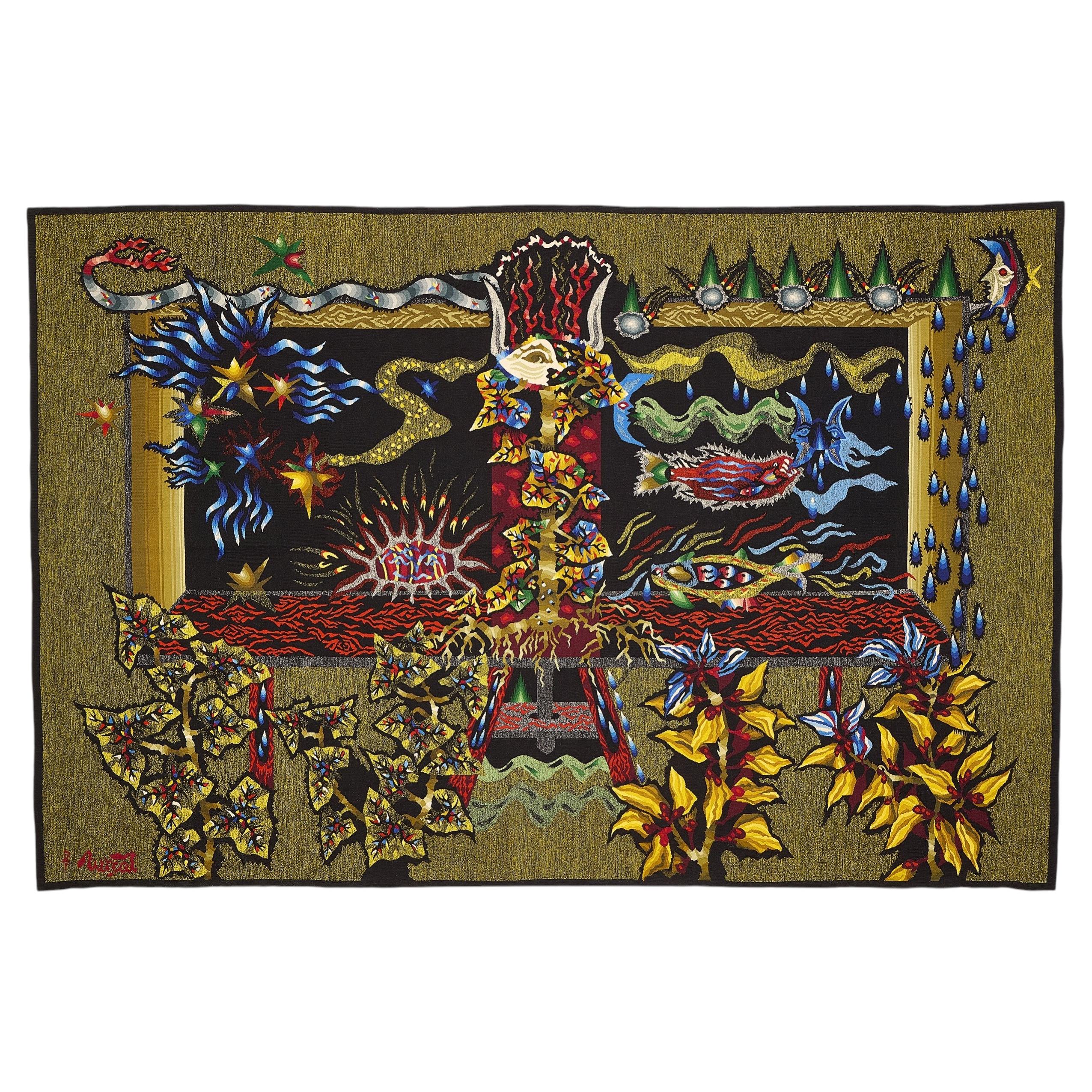 Jean Lurçat "Eaux Libres" Aubusson Wool Tapestry