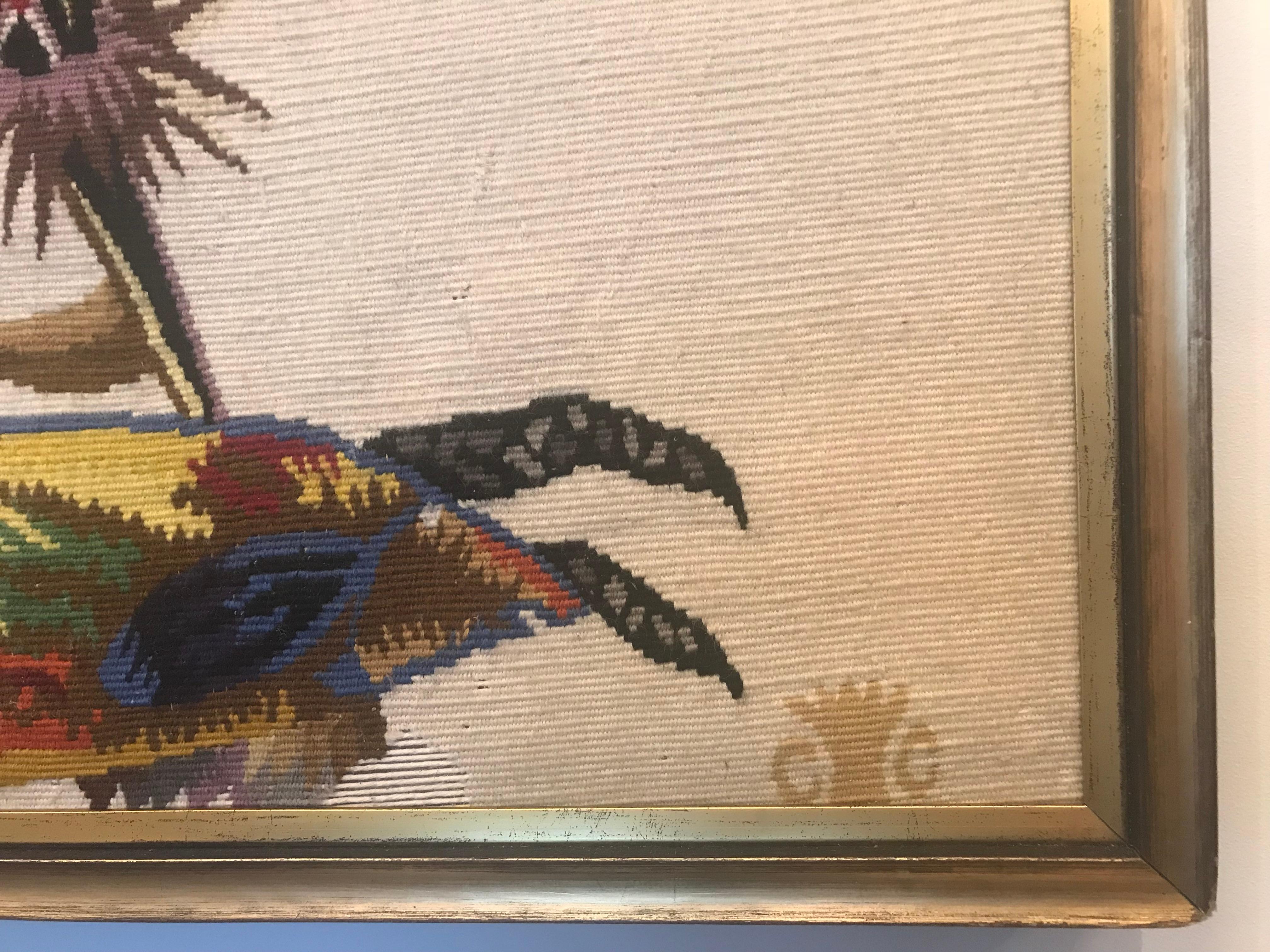 Jean Lurcat Framed Tapestry of a Rooster 1