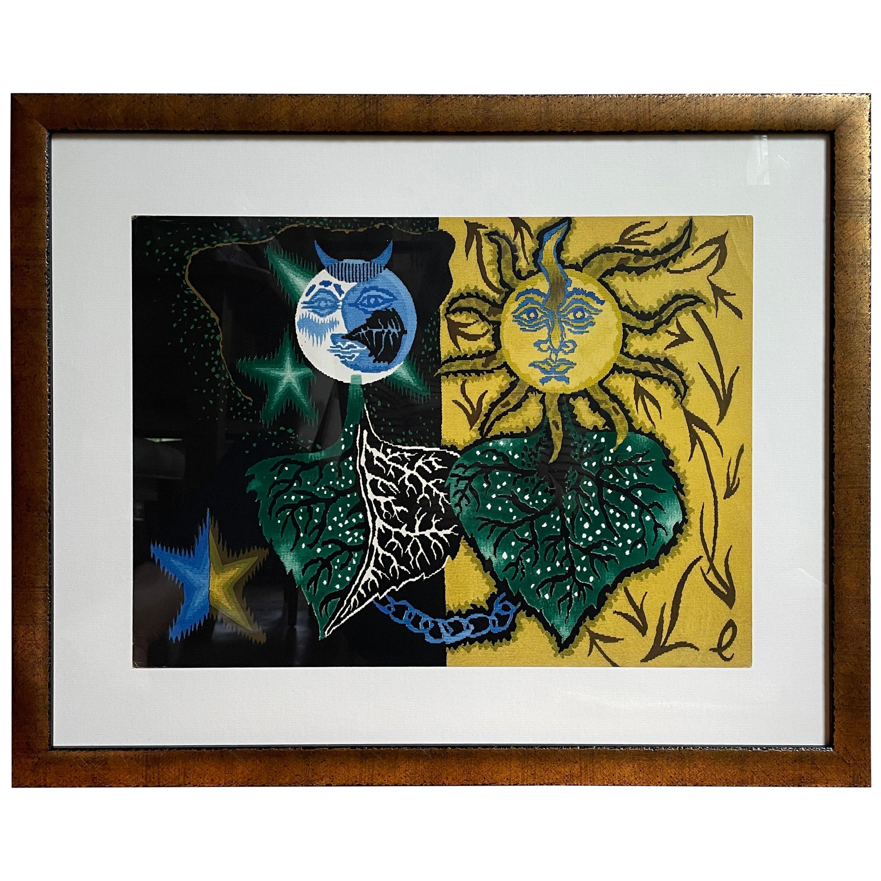 Jean Lurcat Gemini Zodiac Tapestry Lithograph