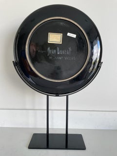Jean Lurcat  Glazed Ceramic Plate, Green & Black,  Medusa, c1955, France