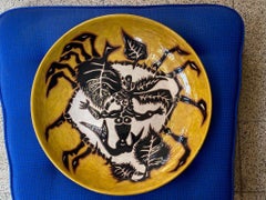 Jean Lurçat, Large Ceramic Dish, Sant Vicens, circa 1960