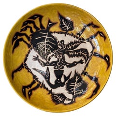 Jean Lurçat, Grande piatto in ceramica, Sant Vicens, circa 1960