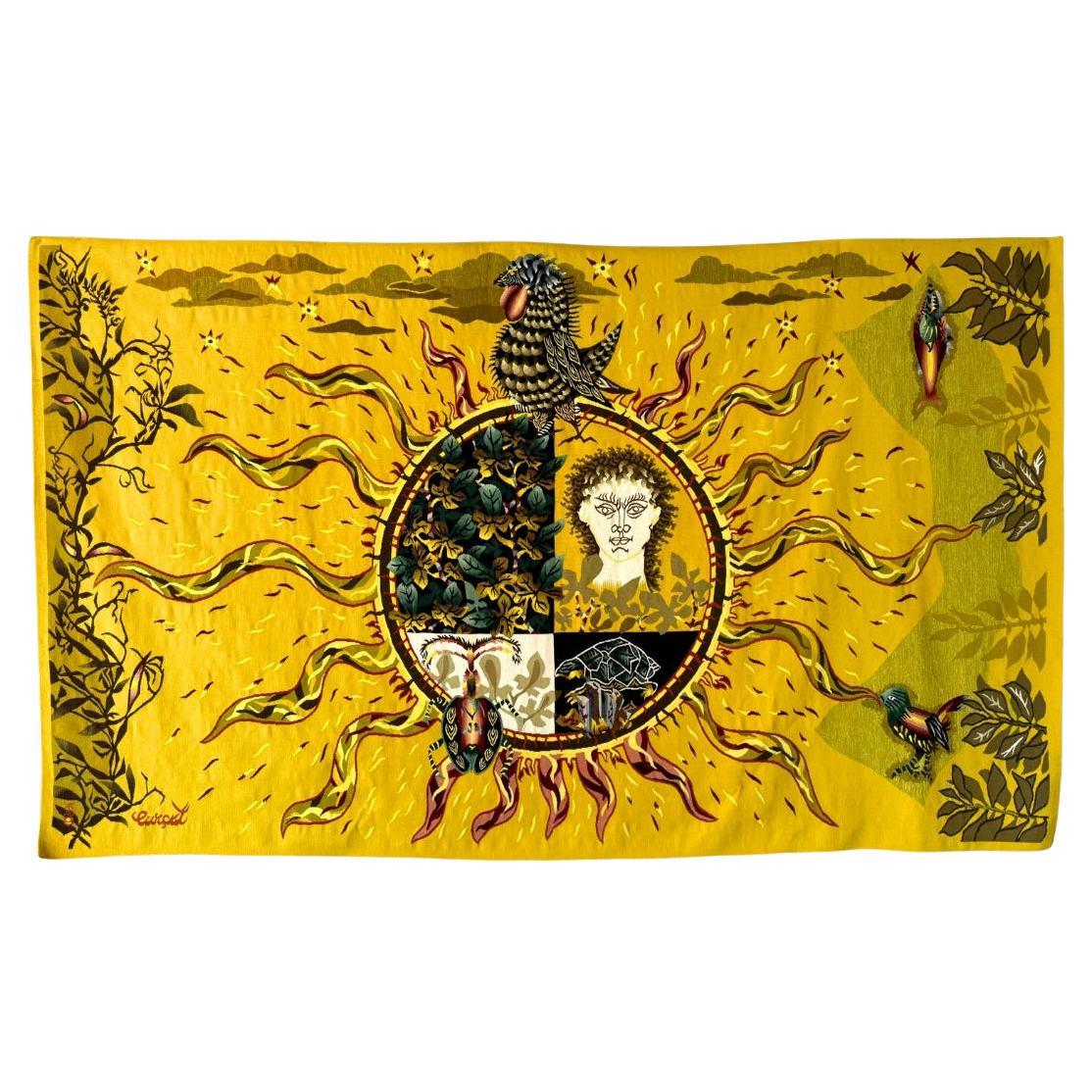 Jean Lurçat "Les amours jaunes" Aubusson Wool Tapestry