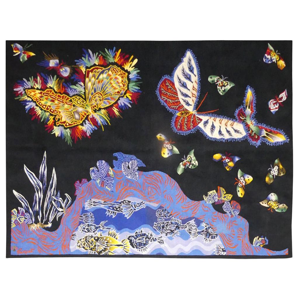 Jean Lurcat « Papillons » - Tapisserie en laine d'Aubusson