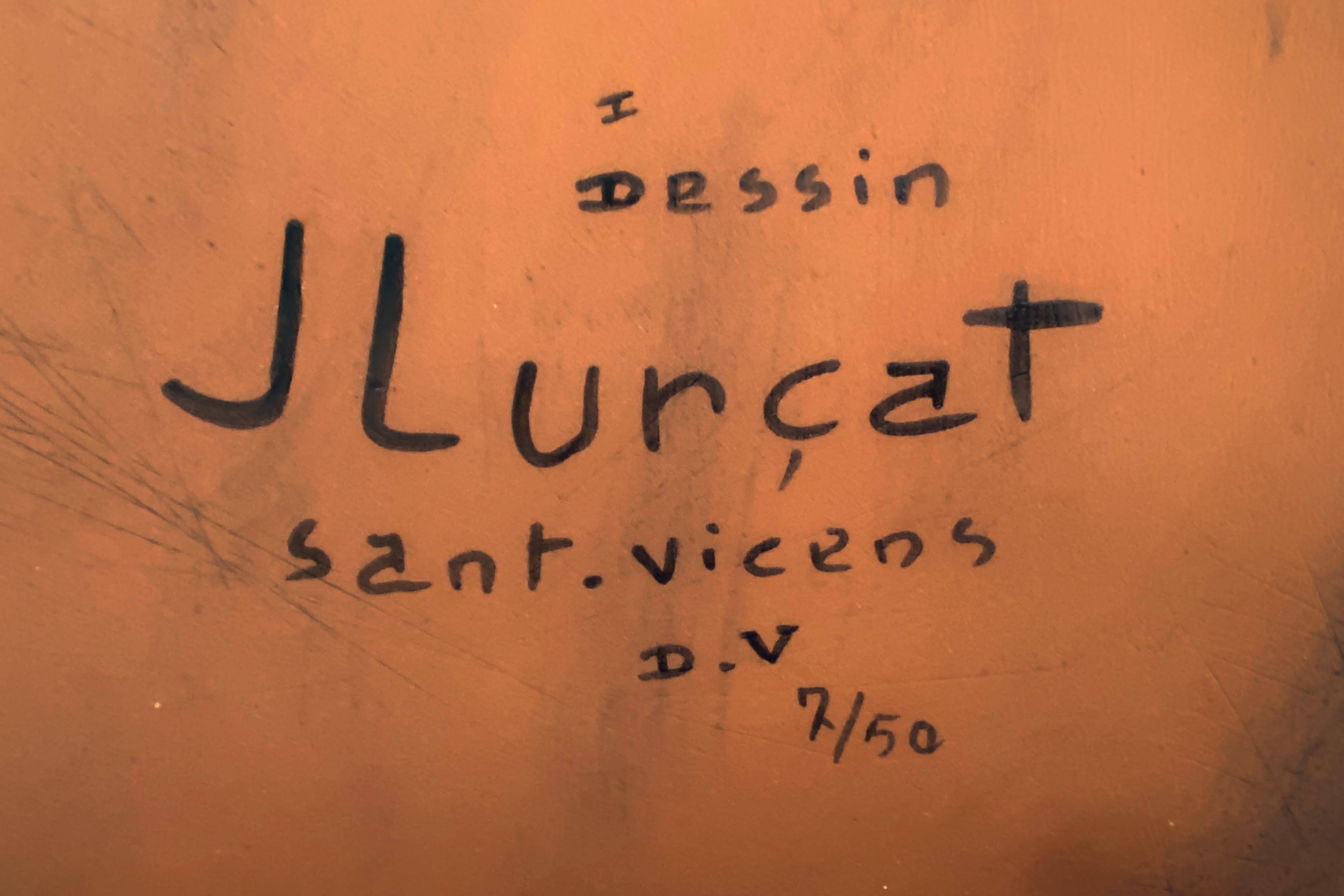 Jean Lurçat Plate for Sant Vicens, circa 1960, France In Good Condition For Sale In Girona, Spain