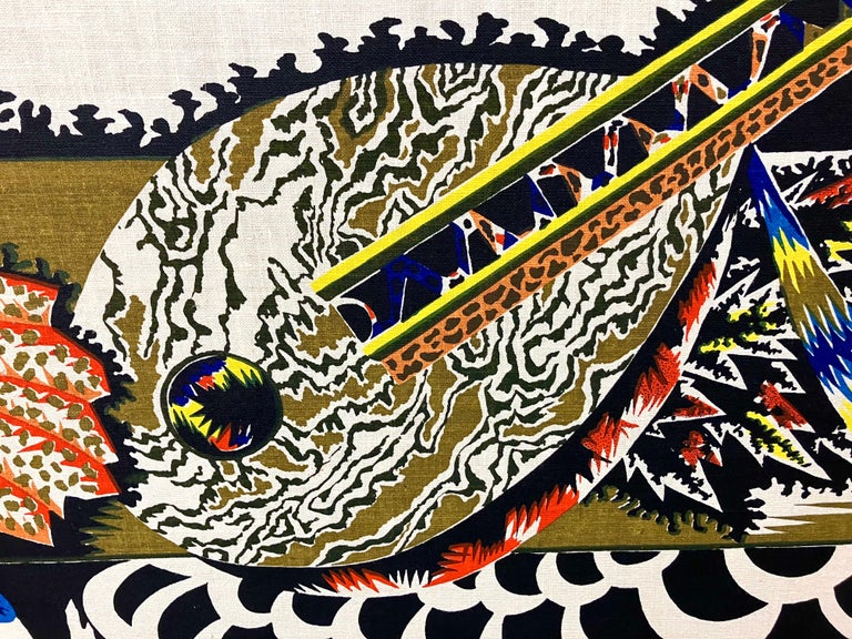 Jean Lurcat Printed Linen Tapestry 