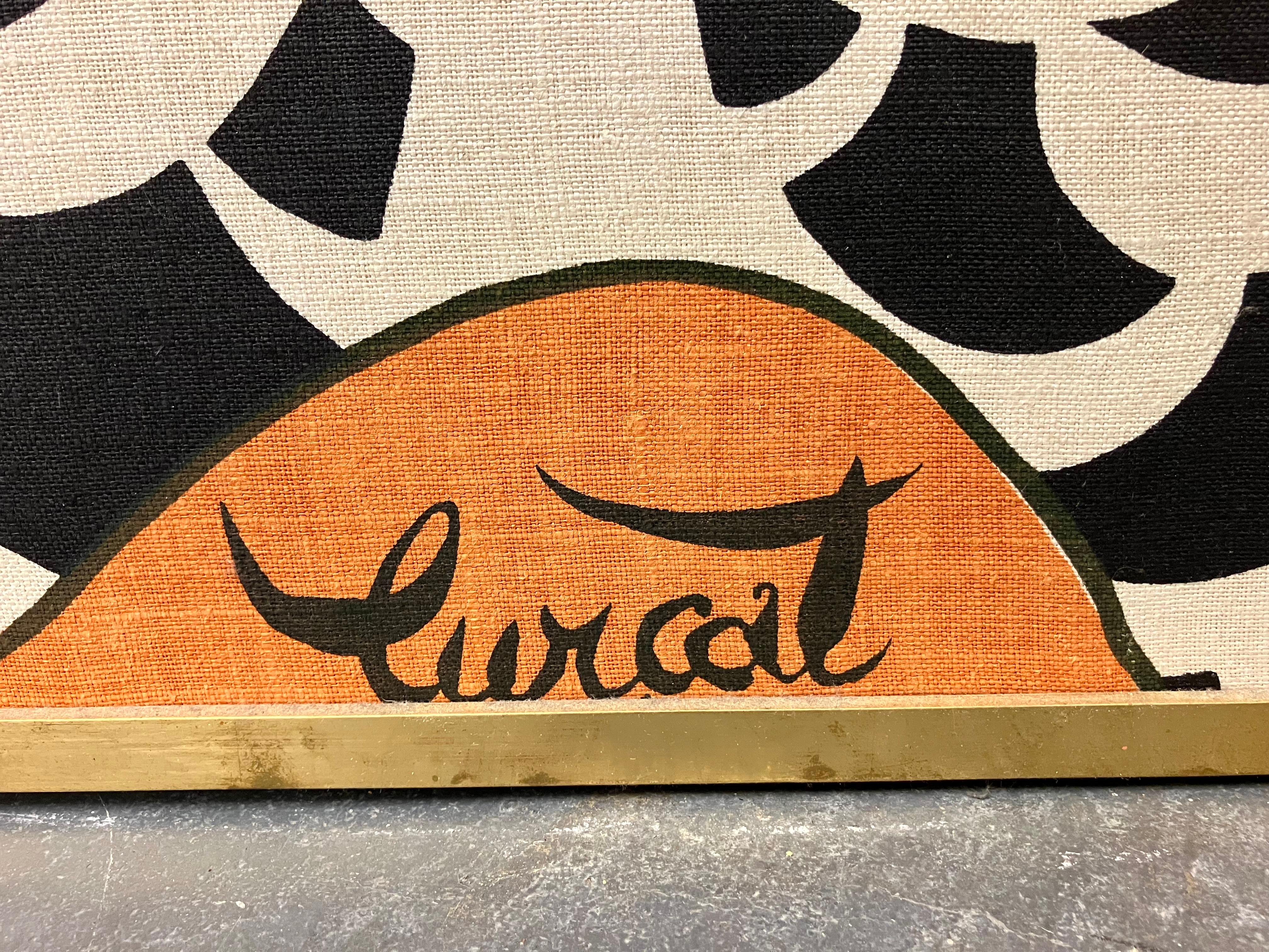 Mid-20th Century Jean Lurcat Printed Linen Tapestry 