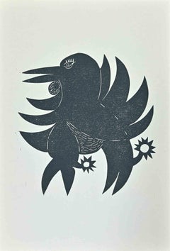 Bird - Original Lithograph By Jean Lurçat - Mid-20th Century