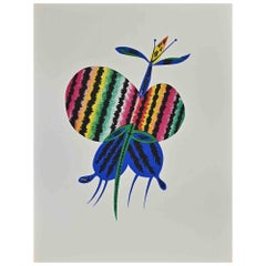 Butterfly - Woodcut by Jean Lurçat - 1948