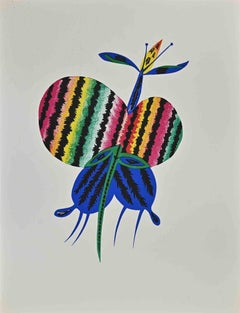 Butterfly - Woodcut by Jean Lurçat - 1948