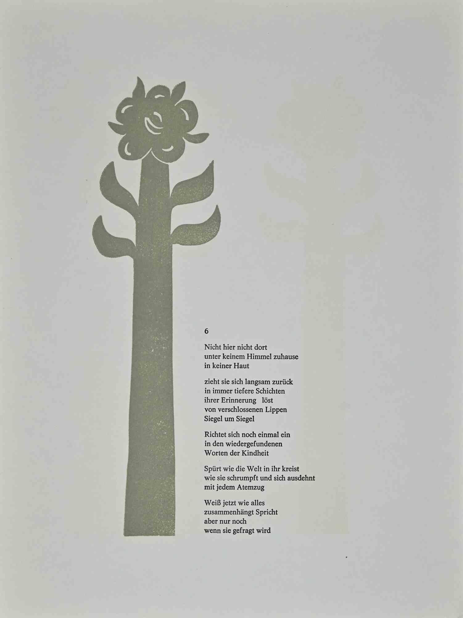 Composition -  Original Lithograph by Jean Lurçat - Mid 20th Century