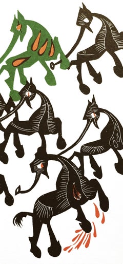 Jean Lurcat, Nilpferd-Moskito des Amazonas, aus Animal Geography, 1975 (nach)