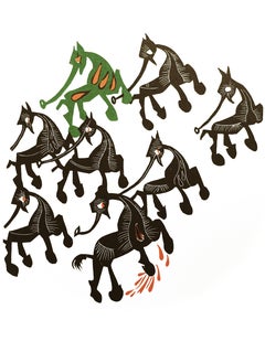 Jean Lurcat, Nilpferd-Moskito des Amazonas, aus Animal Geography, 1975 (nach)