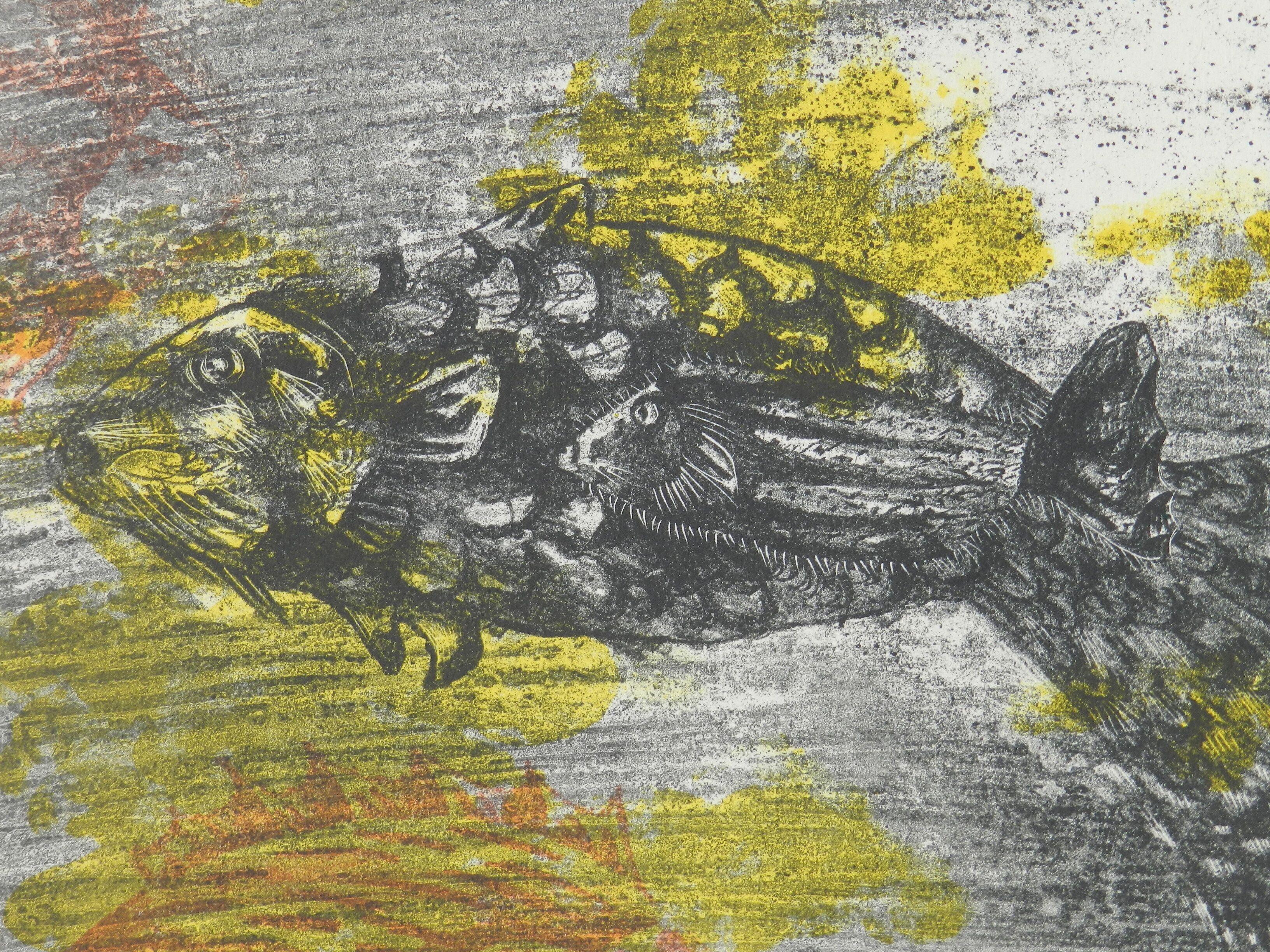 Lithographie Jean Lurcat poisson avec numéro de série 123 sur 200 vers 1950 en vente 7