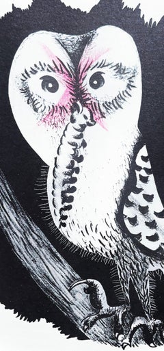 Jean Lurcat, Eule der guten Hoffnung, aus Animal Geography, 1975 (nach)