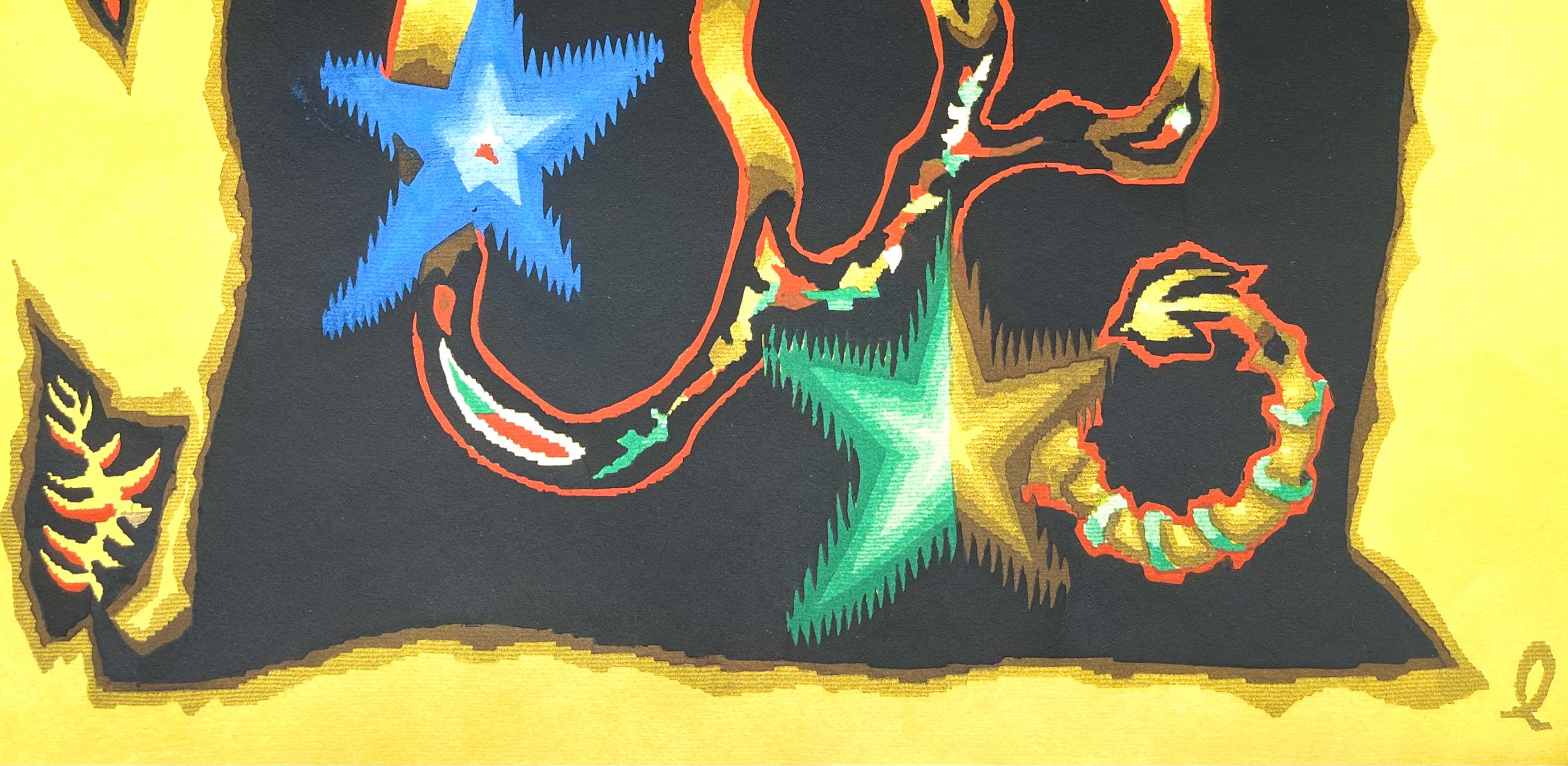 Le Scorpion (Scorpio), Les Signes du zodiaque, Jean Lurçat - Modern Print by Jean Lurcat