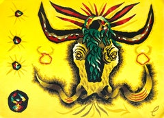 Retro Le Taureau (Taurus), Les Signes du zodiaque, Jean Lurçat
