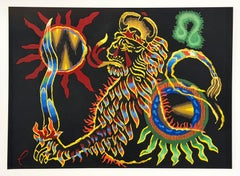 lithograph - Signs of the Zodiac: Leo