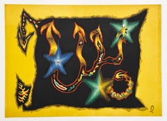 lithographie - Les signes du zodiaque : le Scorpion