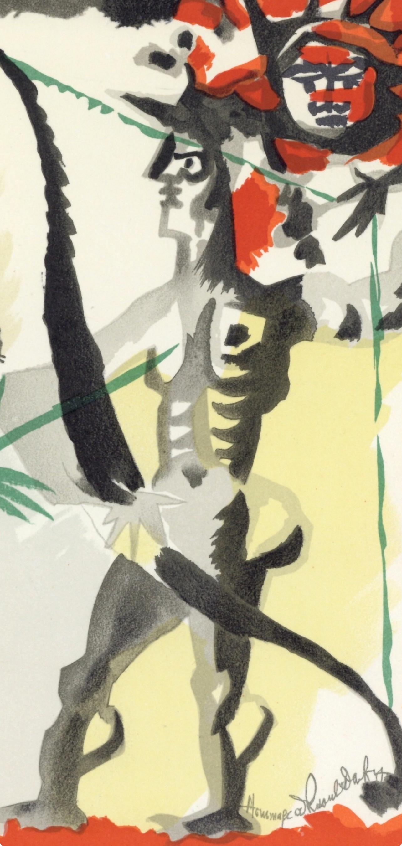 Lurçat, Composition, Lettre à mon peintre Raoul Dufy (after) - Print by Jean Lurcat