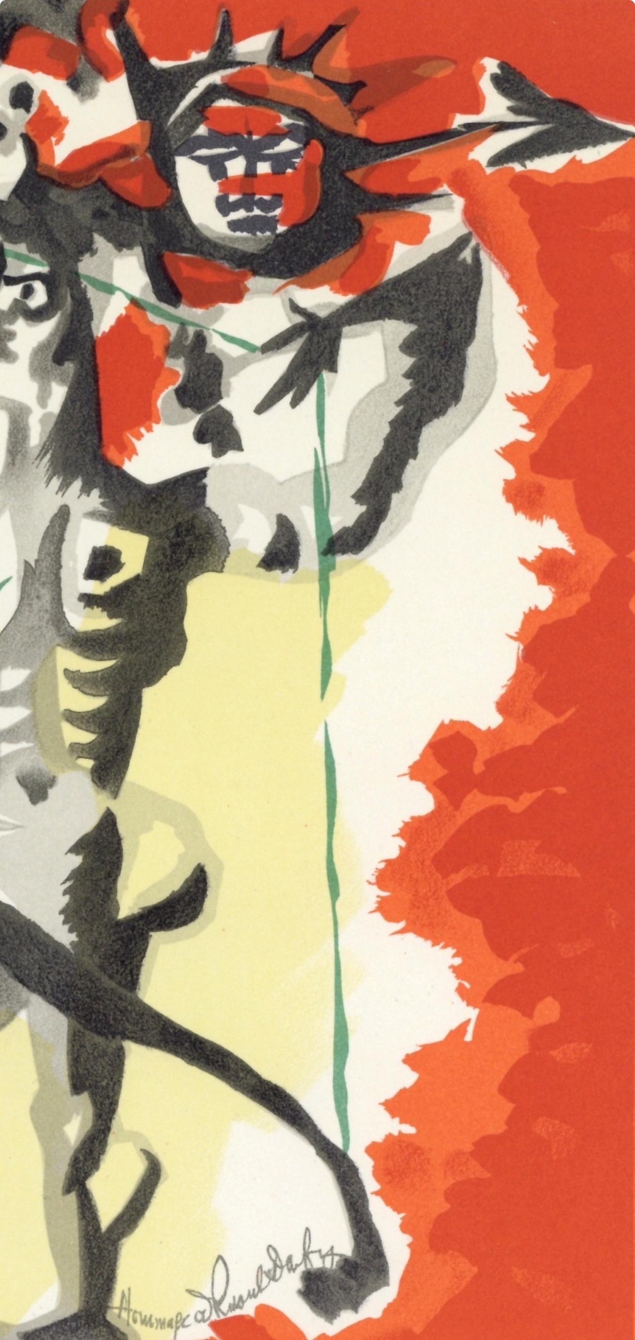 Lurçat, Composition, Lettre à mon peintre Raoul Dufy (after) - Modern Print by Jean Lurcat