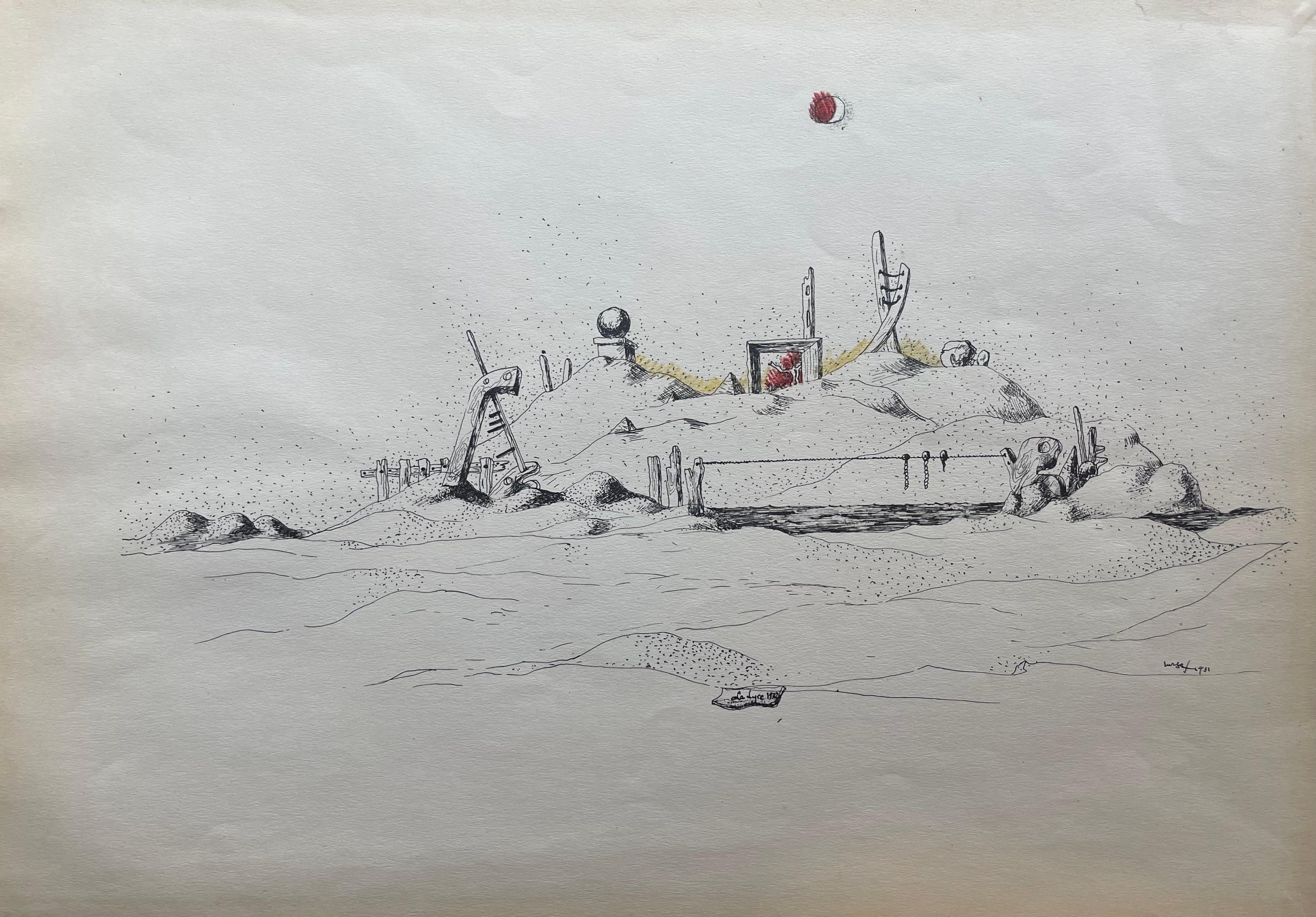 Lurçat, la lyre 1932, huit dessins à la plume (dopo)