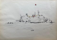 Lurçat, la lyre 1932, huit dessins à la plume (d'après)