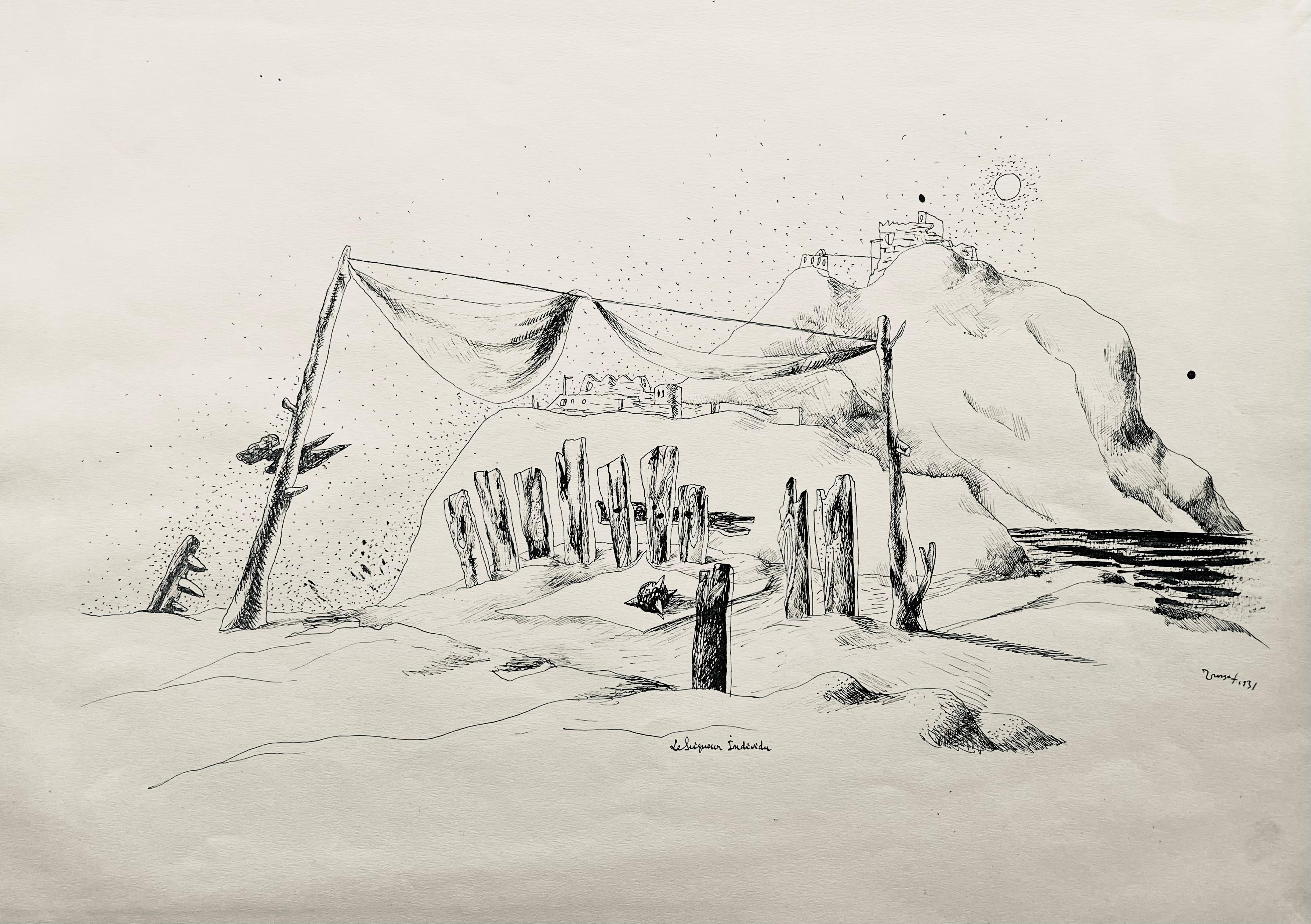 Lurçat, le seigneur individu, huit dessins à la plume (después)