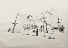 Lurçat, le seigneur individu, huit dessins à la plume (après)