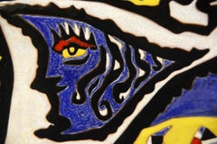 Goat Figure on Ceramic Platter, no. 10/50